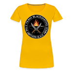 Camiseta premium mujer | Team Blacksmiths knife The Northern Black Forge - amarillo sol