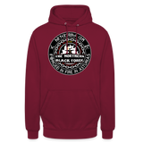 Sudadera con capucha clásica | Arte Runas The Northern Black Forge - rojo bordeaux