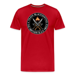 Camiseta prémium hombre | Team Blacksmiths weapons The Northern Black Forge - rojo