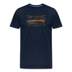 Camiseta prémium hombre | KnifeMaker The Northern Black Forge - azul marino