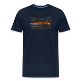 Camiseta prémium hombre | KnifeMaker The Northern Black Forge - azul marino