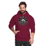 Sudadera con capucha clásica | Arte Runas The Northern Black Forge - rojo bordeaux