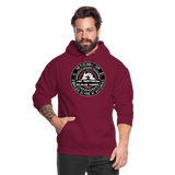 Sudadera con capucha clásica | Arte Runas The Northern Black Forge - rojo bordeaux