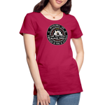 Camiseta premium mujer | Arte Runas The Northern Black Forge - rosado oscuro