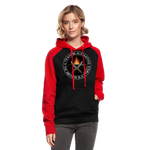 Sudadera dos tonos - Team Blacksmiths knife The Northern Black Forge - negro/rojo