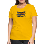 Camiseta premium mujer | KnifeMaker The Northern Black Forge - amarillo sol