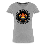 Camiseta premium mujer | Team Blacksmiths axes The Northern Black Forge - gris jaspeado