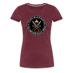 Camiseta premium mujer | Team Blacksmiths weapons The Northern Black Forge - rojo bordeaux salpicado