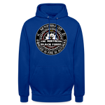 Sudadera con capucha clásica | Arte Runas The Northern Black Forge - azul royal