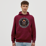 Sudadera clásica | Team Blacksmiths weapons The Northern Black Forge by Arte Runas - rojo bordeaux