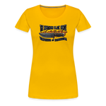 Camiseta premium mujer | KnifeMaker The Northern Black Forge - amarillo sol