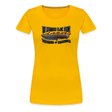 Camiseta premium mujer | KnifeMaker The Northern Black Forge - amarillo sol