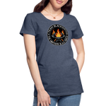 Camiseta premium mujer | Team Blacksmiths axes The Northern Black Forge - azul jaspeado