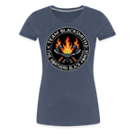 Camiseta premium mujer | Team Blacksmiths axes The Northern Black Forge - azul jaspeado
