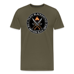 Camiseta prémium hombre | Team Blacksmiths weapons The Northern Black Forge - caqui