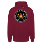 Sudadera clásica | Team Blacksmiths axes The Northern Black Forge by Arte Runas - rojo bordeaux