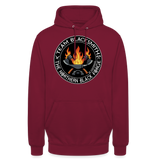 Sudadera clásica | Team Blacksmiths axes The Northern Black Forge by Arte Runas - rojo bordeaux