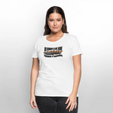 Camiseta premium mujer | KnifeMaker The Northern Black Forge - blanco