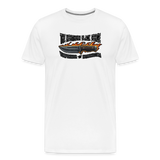 Camiseta prémium hombre | KnifeMaker The Northern Black Forge - blanco