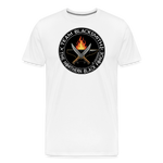 Camiseta prémium hombre | Team blacksmith knife The Northern Black Forge - blanco