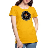 Camiseta premium mujer | Team Blacksmiths knife The Northern Black Forge - amarillo sol