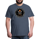 Camiseta prémium hombre | Team Blacksmiths weapons The Northern Black Forge - azul jaspeado