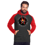 Sudadera dos tonos - Team Blacksmiths knife The Northern Black Forge - negro/rojo