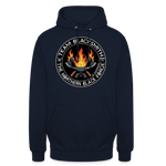 Sudadera clásica | Team Blacksmiths axes The Northern Black Forge by Arte Runas - azul marino