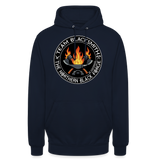 Sudadera clásica | Team Blacksmiths axes The Northern Black Forge by Arte Runas - azul marino