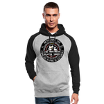 Sudadera dos tonos - Arte Runas The Northern Black Forge - gris jaspeado/negro