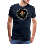 Camiseta prémium hombre | Team blacksmith knife The Northern Black Forge - azul marino