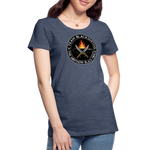 Camiseta premium mujer | Team Blacksmiths knife The Northern Black Forge - azul jaspeado