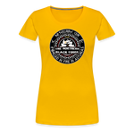 Camiseta premium mujer | Arte Runas The Northern Black Forge - amarillo sol