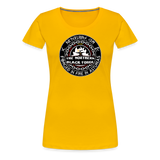 Camiseta premium mujer | Arte Runas The Northern Black Forge - amarillo sol