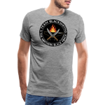 Camiseta prémium hombre | Team blacksmith knife The Northern Black Forge - gris jaspeado