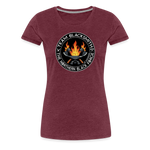 Camiseta premium mujer | Team Blacksmiths axes The Northern Black Forge - rojo bordeaux salpicado