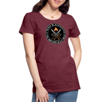 Camiseta premium mujer | Team Blacksmiths weapons The Northern Black Forge - rojo bordeaux salpicado