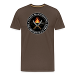 Camiseta prémium hombre | Team blacksmith knife The Northern Black Forge - marrón noble