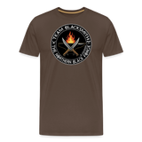 Camiseta prémium hombre | Team blacksmith knife The Northern Black Forge - marrón noble