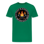 Camiseta prémium hombre | Team blacksmith axes The Northern Black Forge - verde 