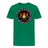 Camiseta prémium hombre | Team blacksmith axes The Northern Black Forge - verde 