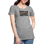 Camiseta premium mujer | KnifeMaker The Northern Black Forge - gris jaspeado