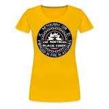 Camiseta premium mujer | Arte Runas The Northern Black Forge - amarillo sol