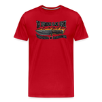 Camiseta prémium hombre | KnifeMaker The Northern Black Forge - rojo