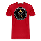 Camiseta prémium hombre | Team Blacksmiths weapons The Northern Black Forge - rojo
