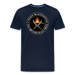 Camiseta prémium hombre | Team blacksmith knife The Northern Black Forge - azul marino