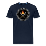 Camiseta prémium hombre | Team blacksmith knife The Northern Black Forge - azul marino