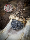 Anillo vikingo vegvisir acero inoxidable